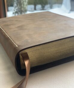 Biblia EIB (SNP) ∙ Skórzana okładka CRAZY HORSE handmade (by Leapner Brothers) 16,5x24cm