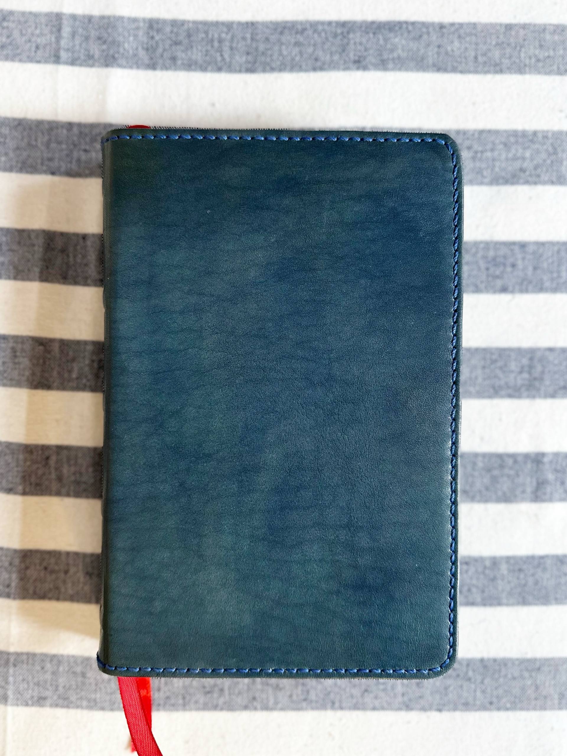 Библия ∙ Новый русский перевод ∙ Обложка кожа handmade (by Leapner Brothers) 15,5x23cm - obrazek 5