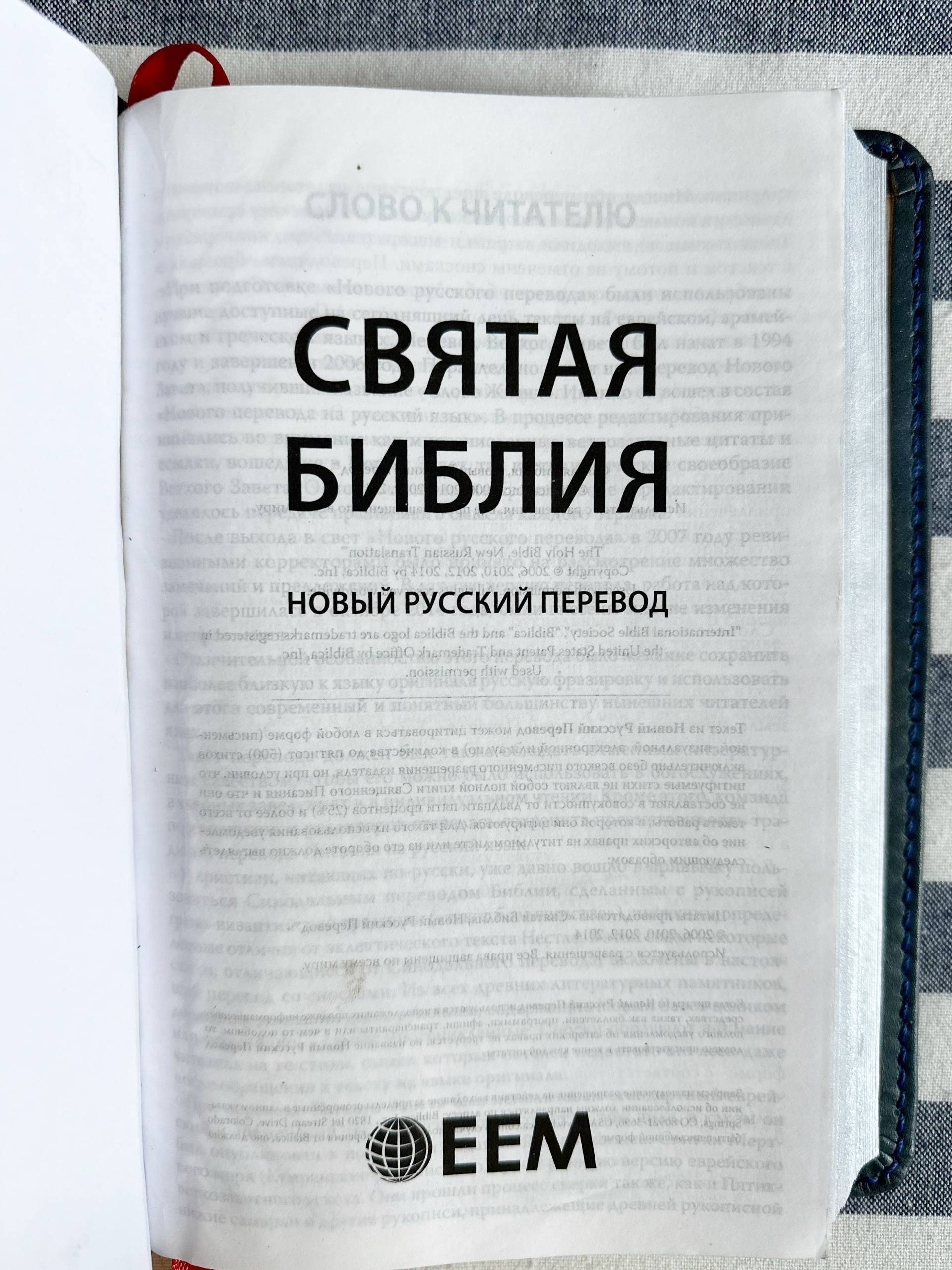 Библия ∙ Новый русский перевод ∙ Обложка кожа handmade (by Leapner Brothers) 15,5x23cm - obrazek 7